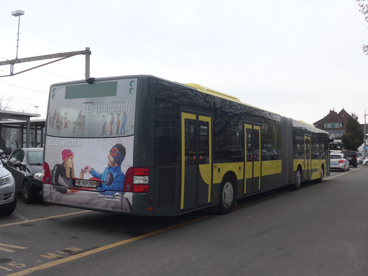 (223'064) - STI Thun - Nr. 700/BE 849'700 - MAN am 21. Dezember 2020 in Thun, CarTerminal