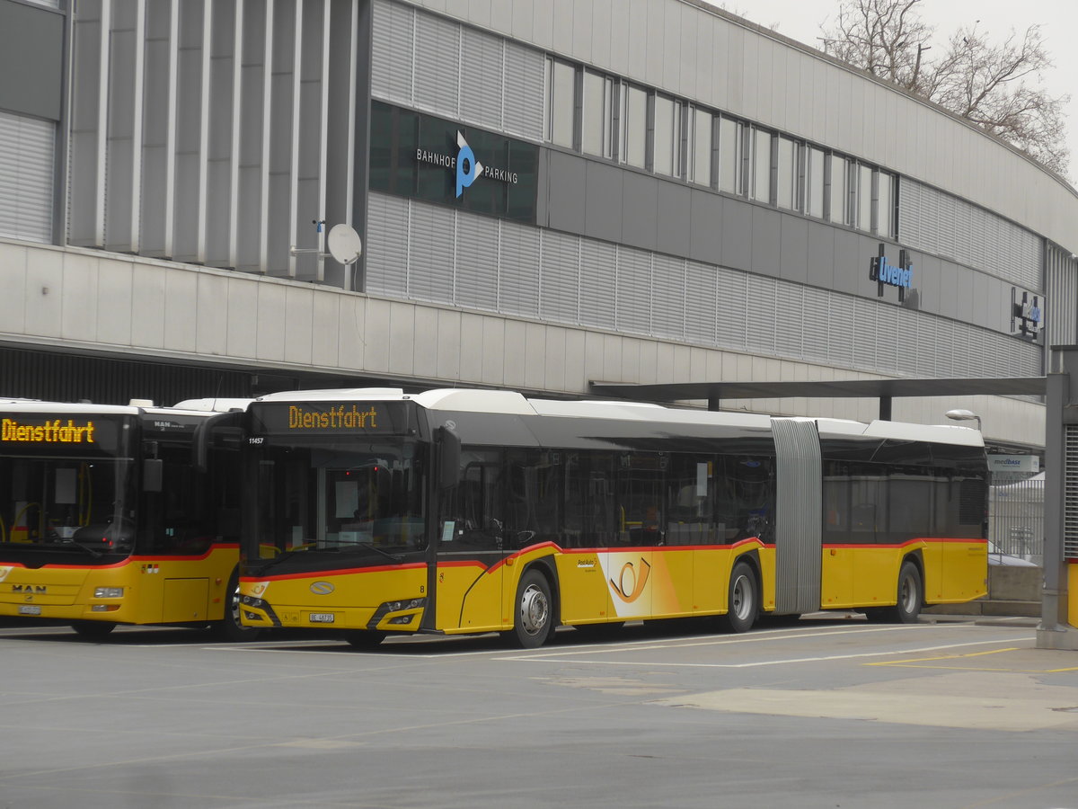 (223'364) - Steiner, Ortschwaben - Nr. 8/BE 48'735 - Solaris am 6. Februar 2021 in Bern, Postautostation