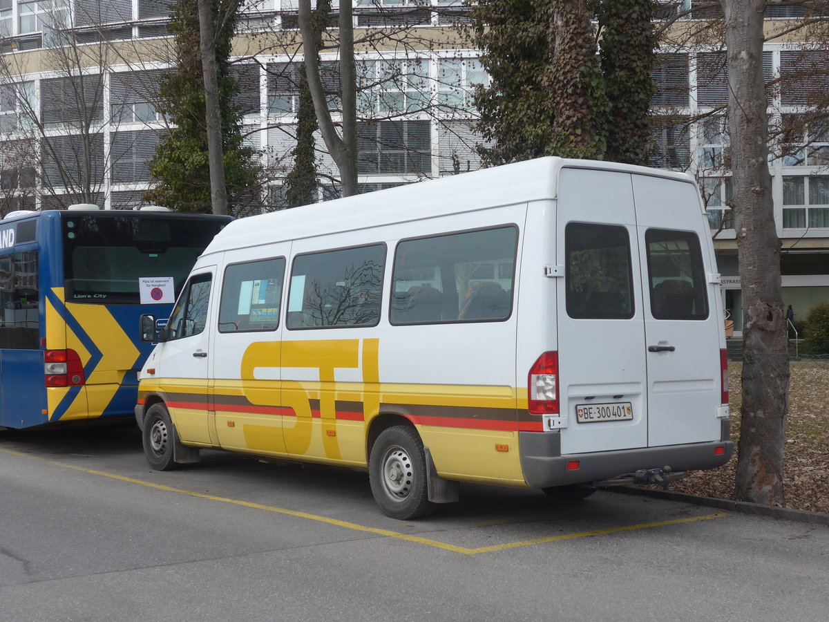 (223'623) - STI Thun - Nr. 1/BE 300'401 - Mercedes am 18. Februar 2021 bei der Schifflndte Thun