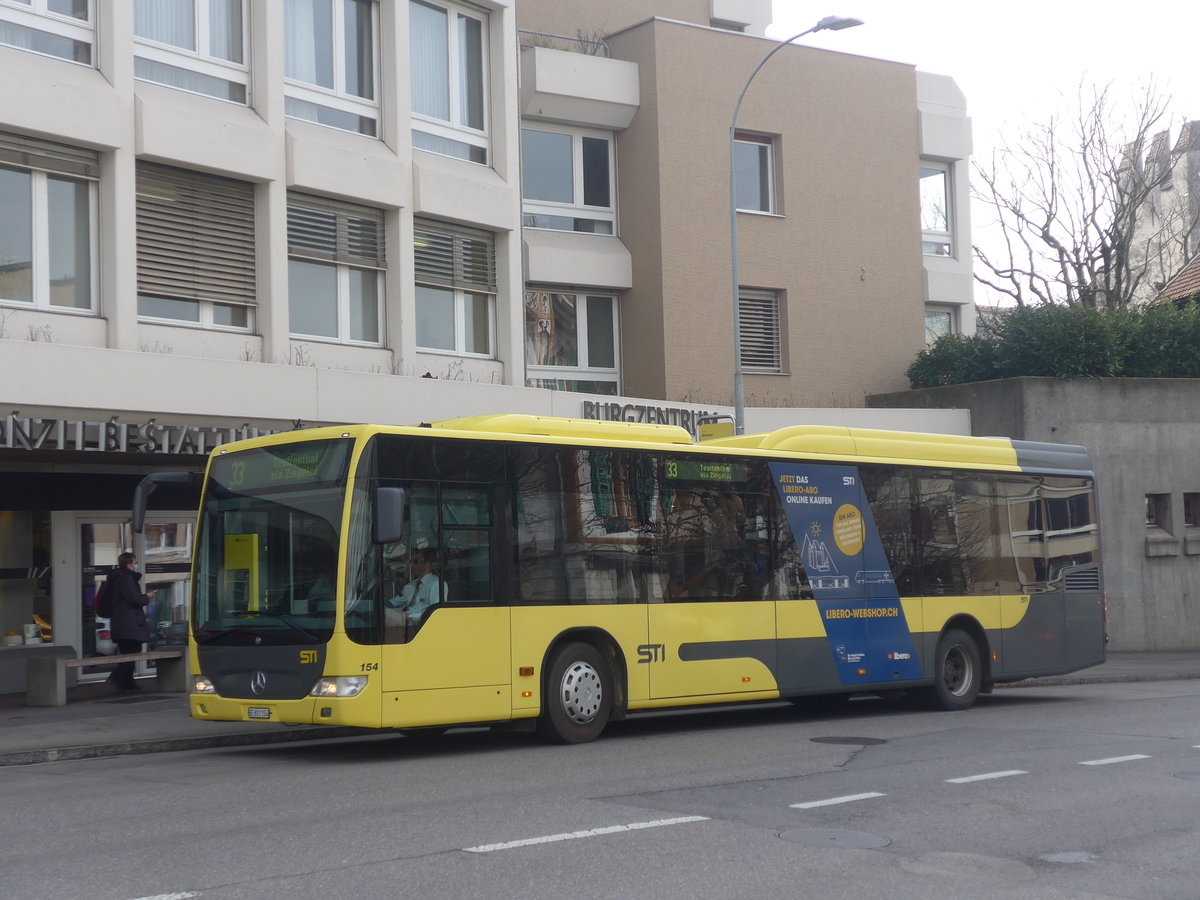 (223'898) - STI Thun - Nr. 154/BE 801'154 - Mercedes am 1. Mrz 2021 in Thun, Berntor