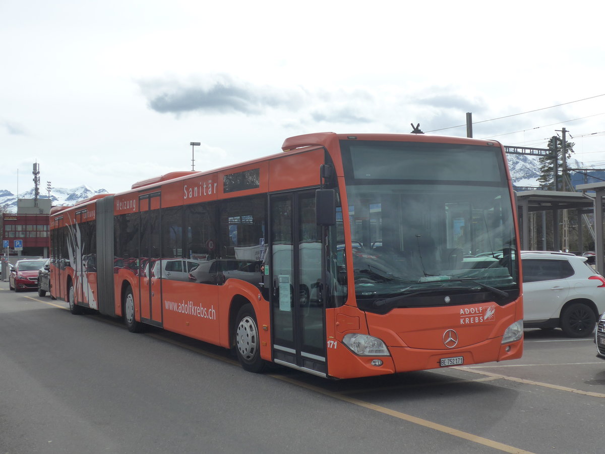 (224'054) - STI Thun - Nr. 171/BE 752'171 - Mercedes am 11. Mrz 2021 in Thun, CarTerminal