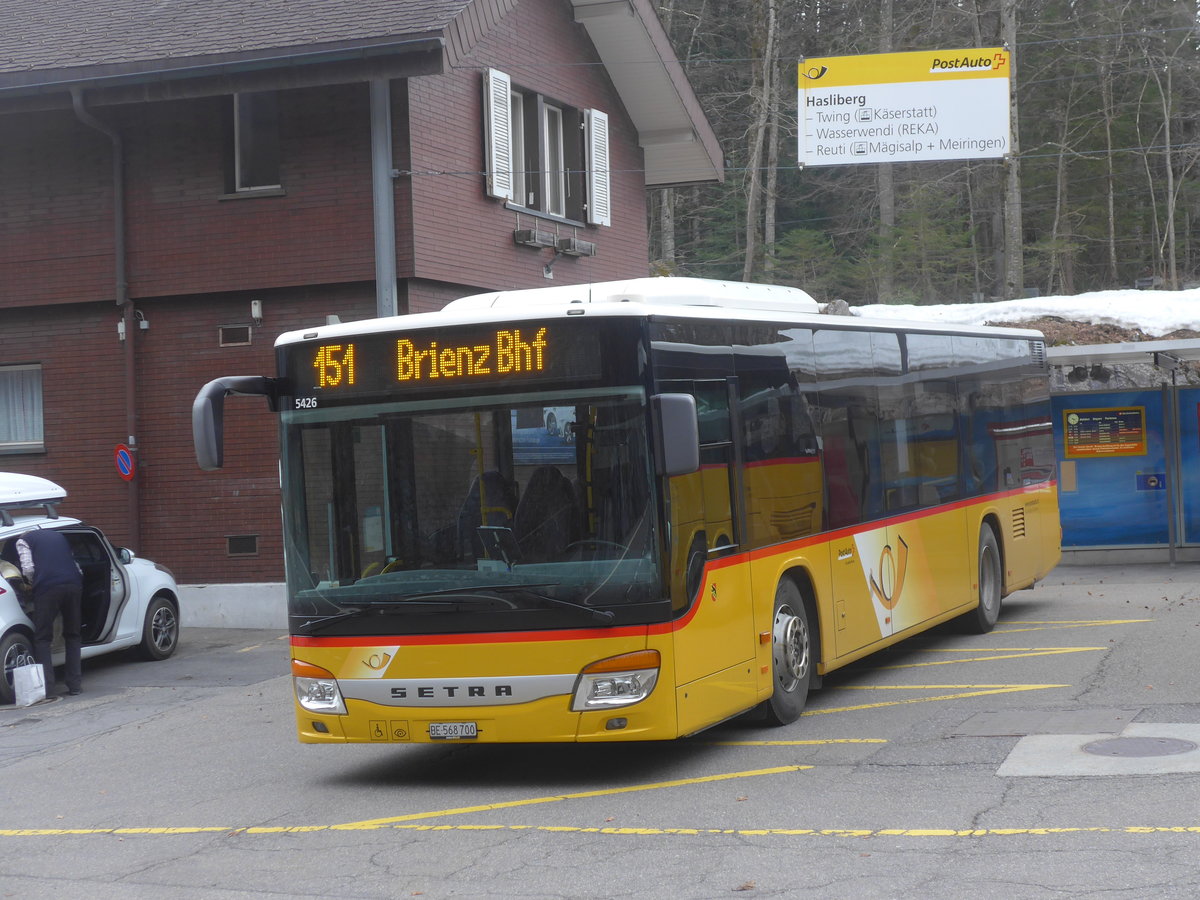 (224'105) - Flck, Brienz - Nr. 3/BE 568'700 - Setra am 13. Mrz 2021 auf dem Brnigpass