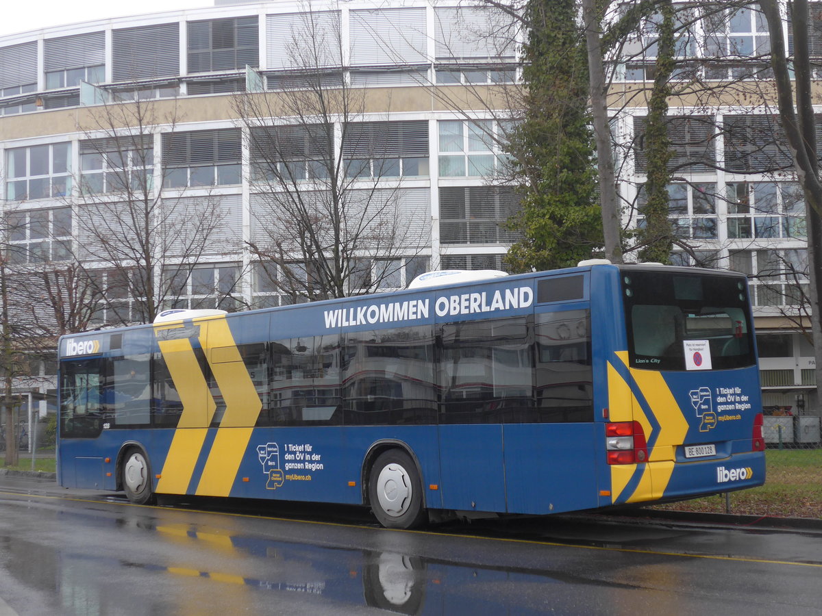 (224'354) - STI Thun - Nr. 128/BE 800'128 - MAN am 27. Mrz 2021 bei der Schifflndte Thun