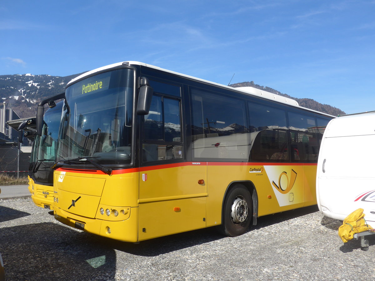 (224'502) - PostAuto Wallis - Nr. 31 - Volvo (ex PostAuto Ostschweiz) am 28. Mrz 2021 in Landquart, Garage Bardill (Teilaufnahme)