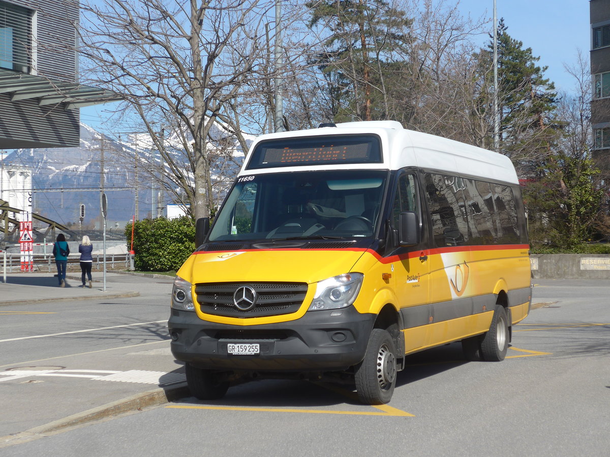 (224'510) - Bardill, Landquart - GR 159'255 - Mercedes am 28. Mrz 2021 beim Bahnhof Landquart