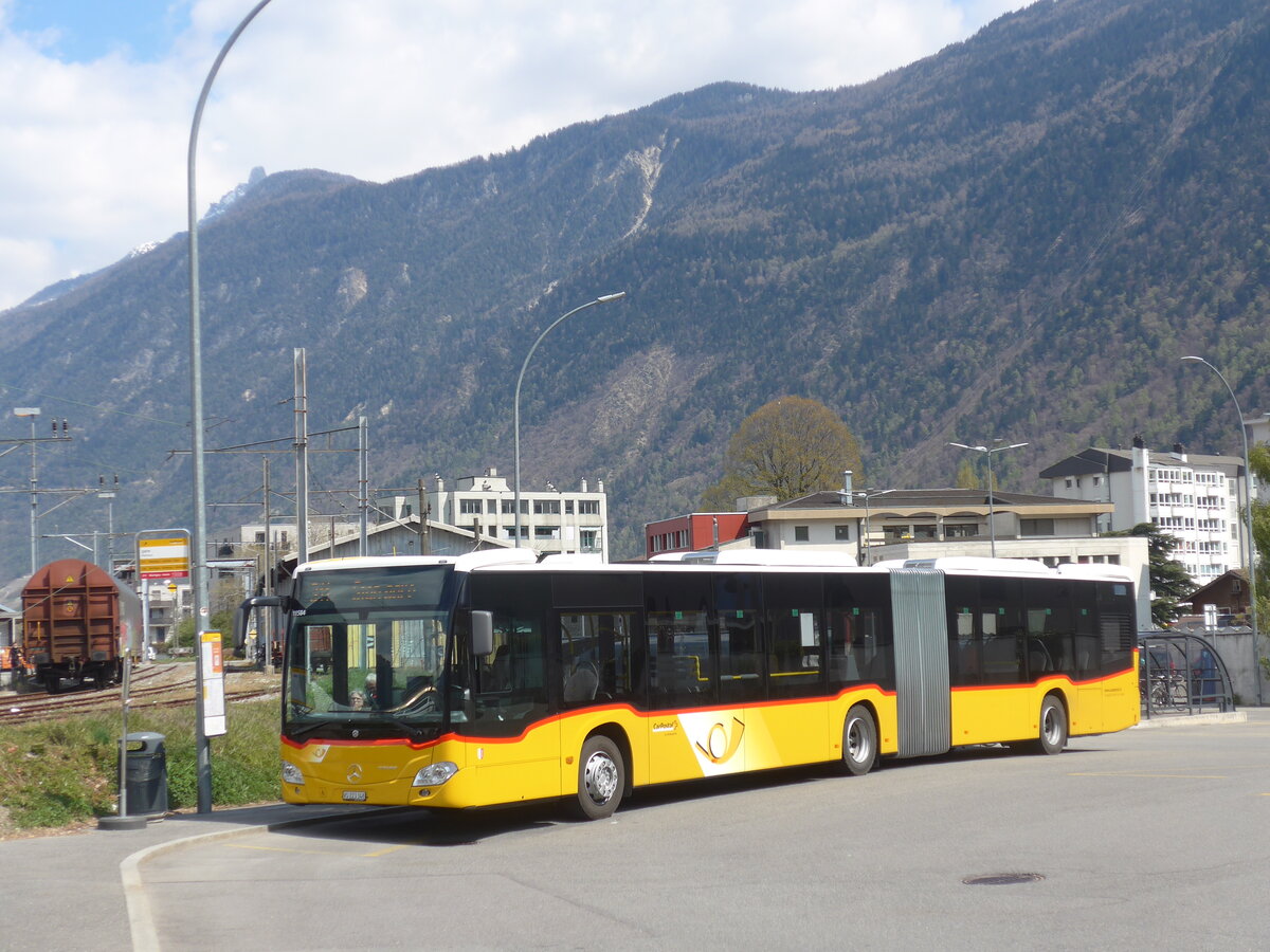 (225'146) - Buchard, Leytron - VS 223'348 - Mercedes am 19. April 2021 beim Bahnhof Martigny