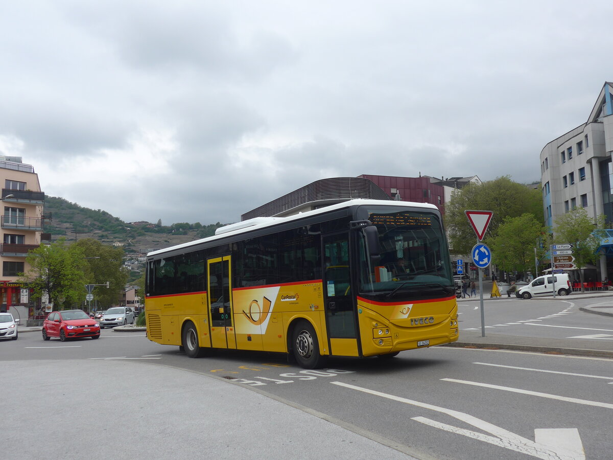 (225'441) - Buchard, Leytron - VS 84'252 - Iveco am 1. Mai 2021 beim Bahnhof Sion