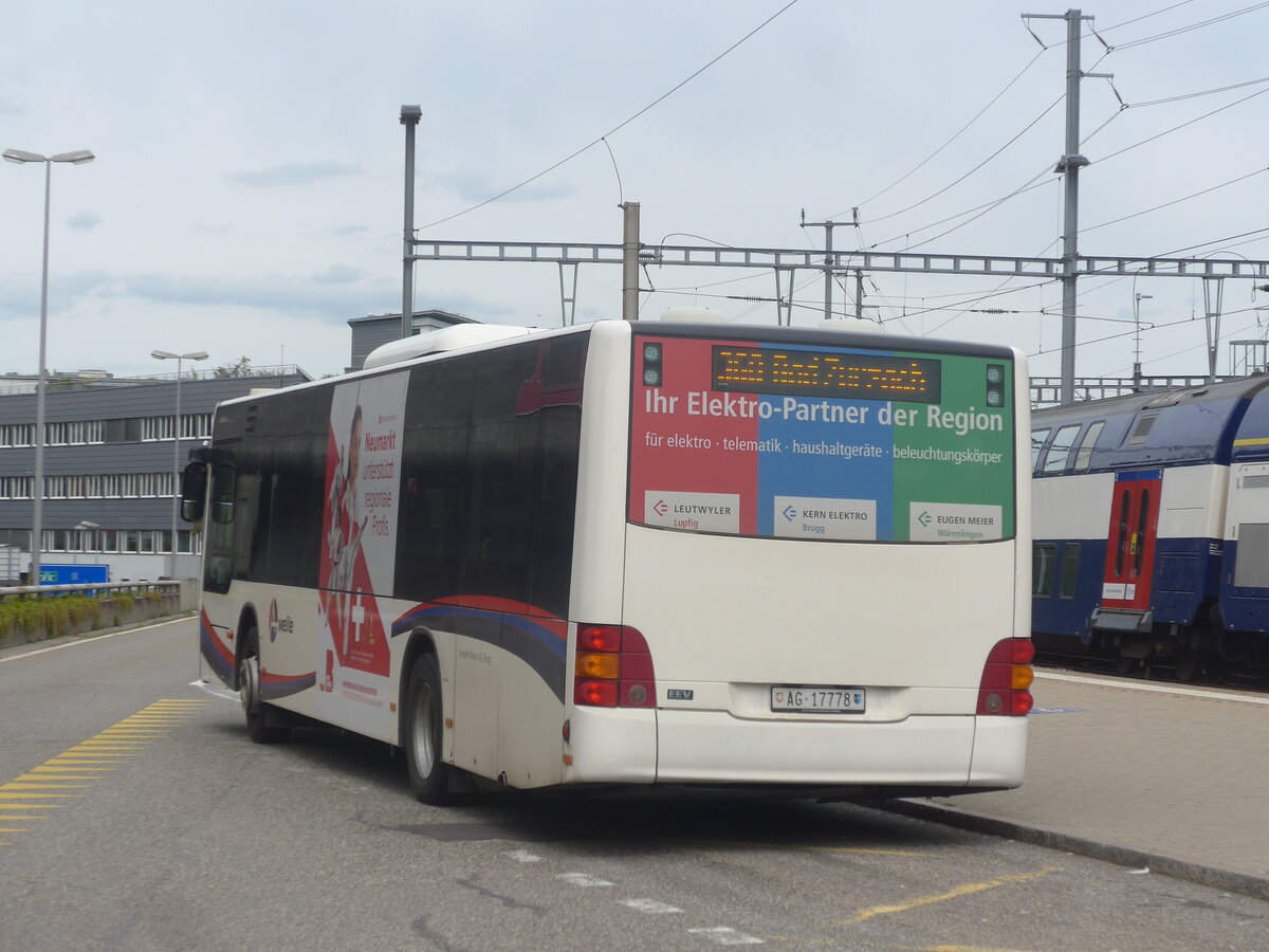 (227'176) - Voegtlin-Meyer, Brugg - Nr. 113/AG 17'778 - MAN am 9. August 2021 beim Bahnhof Brugg