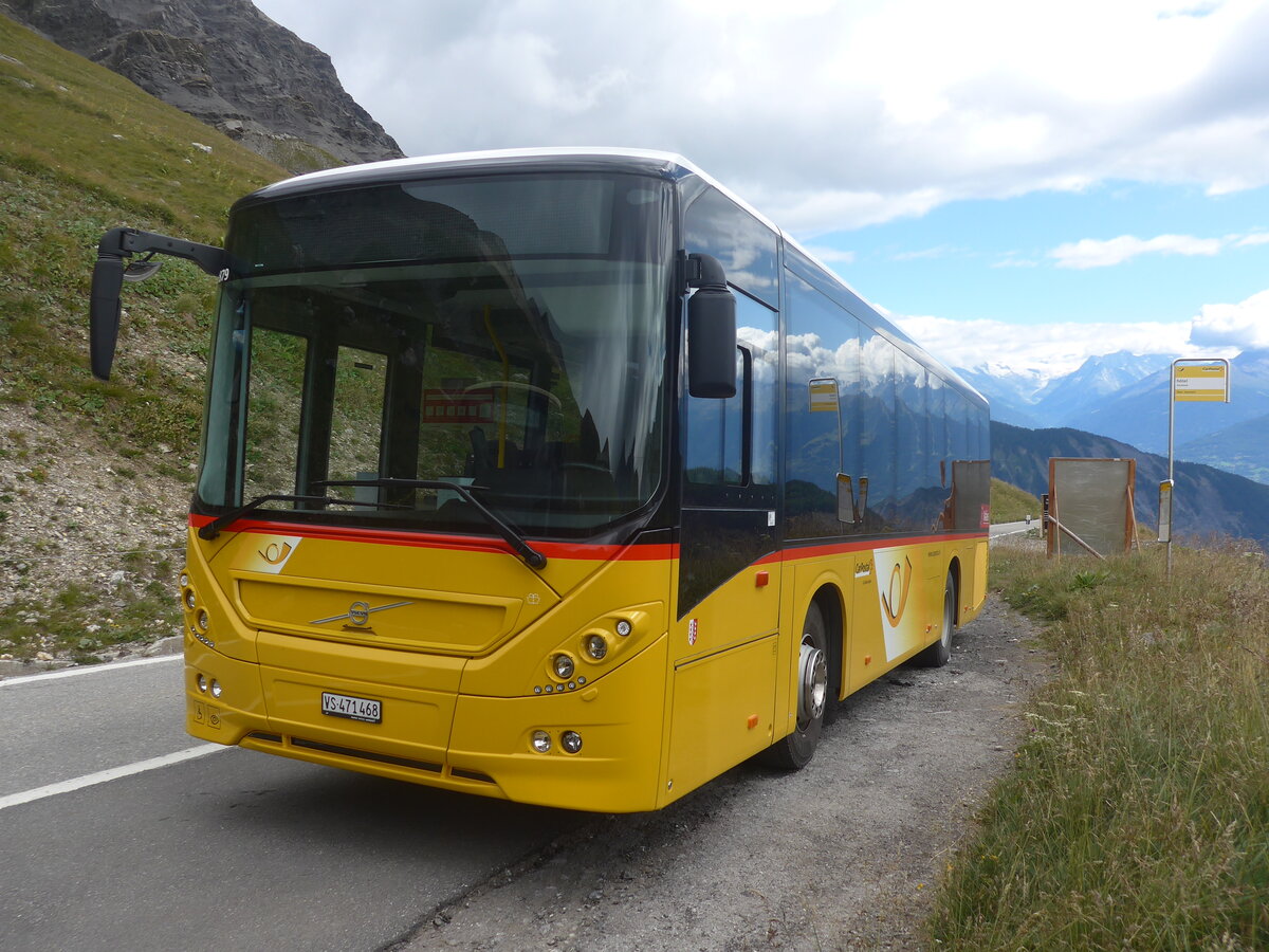 (227'655) - PostAuto Wallis - Nr. 39/VS 471'468 - Volvo am 29. August 2021 in Savise, Htel Sanetsch