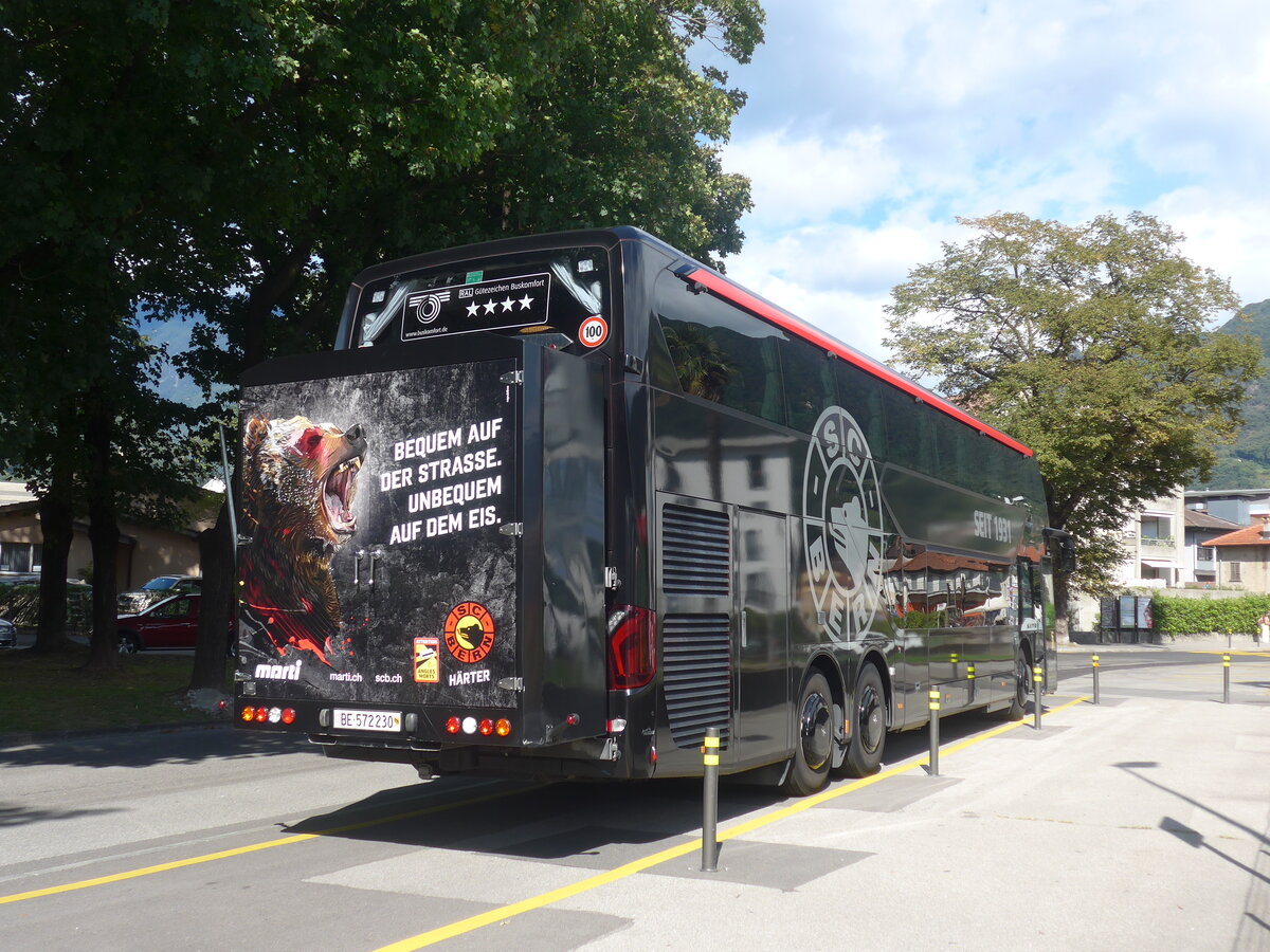 (227'708) - Marti, Kallnach - Nr. 30/BE 572'230 - Setra am 30. August 2021 in Bellinzona, Postgarage