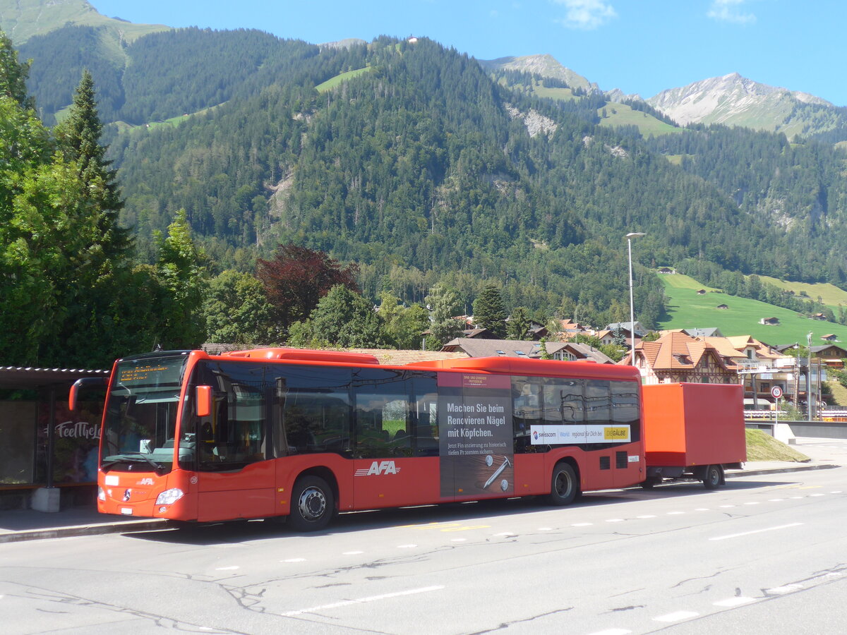 (227'880) - AFA Adelboden - Nr. 28/BE 43'089 - Mercedes am 5. September 2021 beim Bahnhof Frutigen