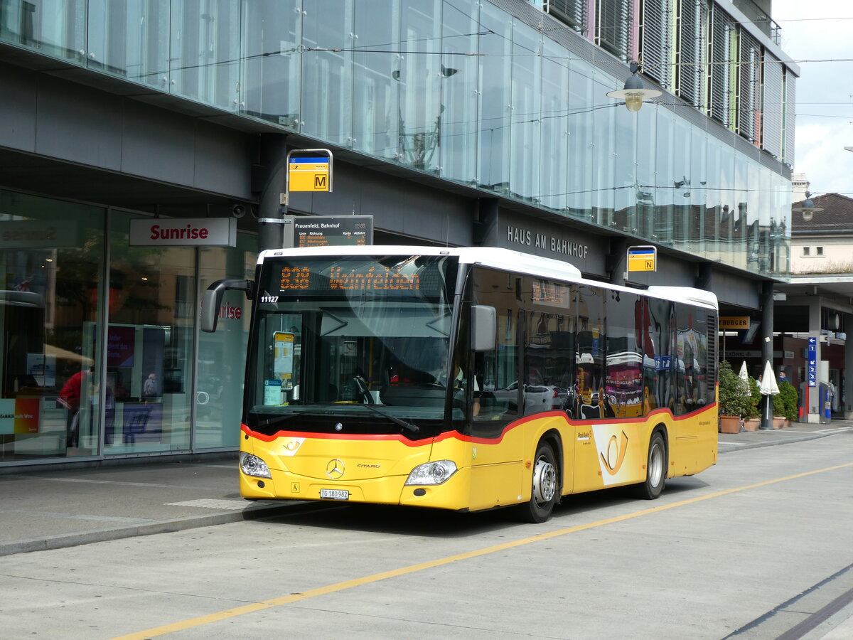 (228'468) - PostAuto Ostschweiz - TG 180'982 - Mercedes am 27. September 2021 beim Bahnhof Frauenfeld