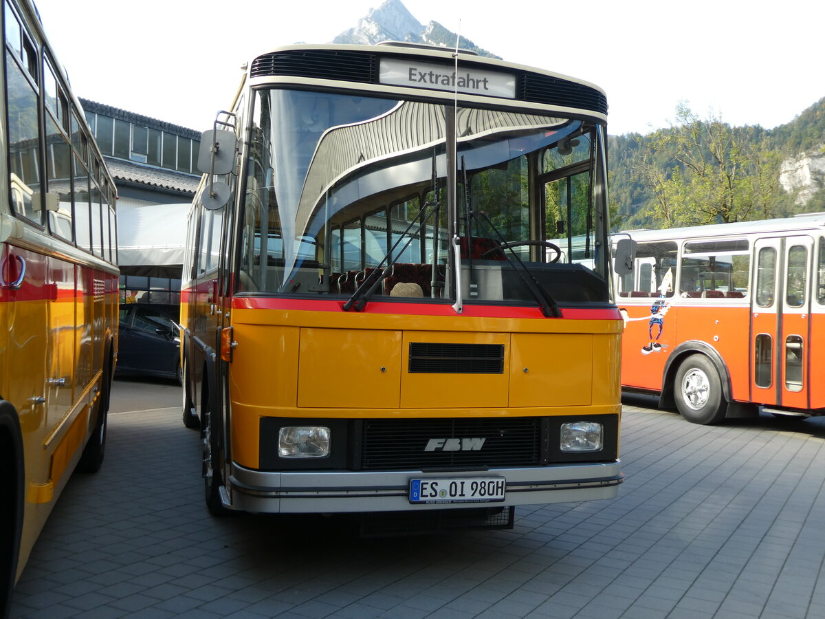 (228'503) - Aus Deutschland: Krech, Aichwald - ES-OI 980H - FBW/Tscjer (ex Preisig, Affeltrangen) am 2. Oktober 2021 in Nfels, FBW-Museum