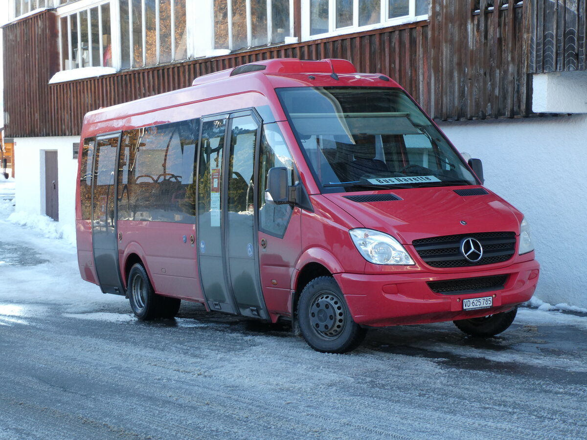 (231'265) - Leysin-Excursions, Leysin - VD 625'785 - Mercedes (ex VZO Grningen Nr. 251) am 14. Dezember 2021 in Leysin, Garage