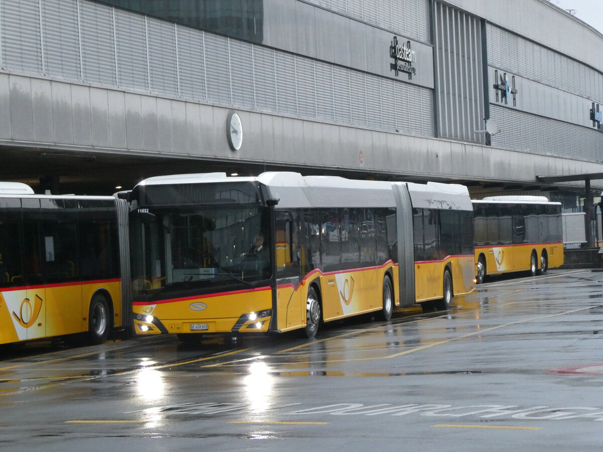 (231'552) - PostAuto Bern - Nr. 11'632/BE 408'909 - Solaris am 26. Dezember 2021 in Bern, Postautostation 