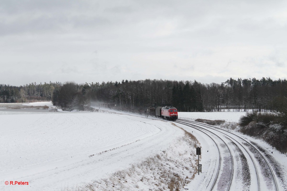 232 618-9 mit dem 45365 NN - XTCH bei Oberteich. 27.01.15
