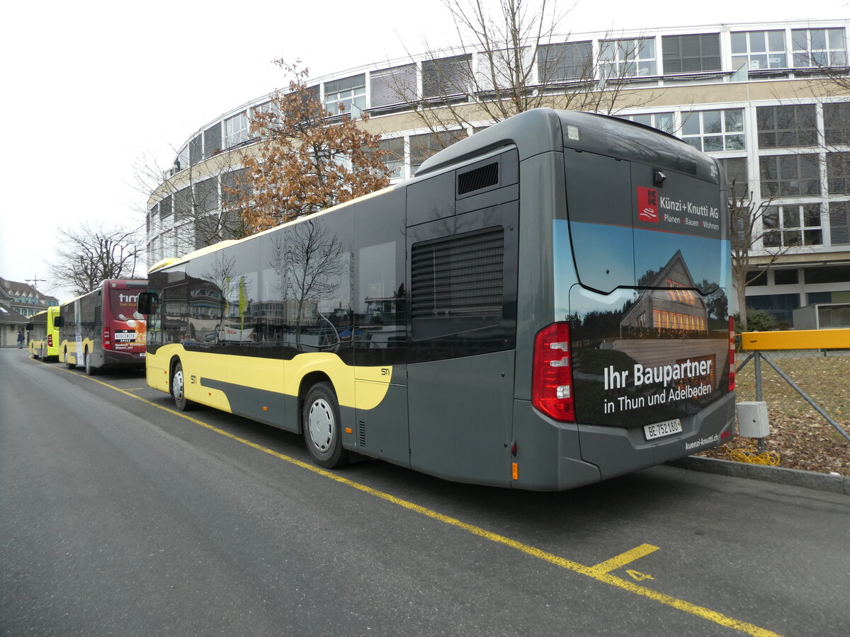 (232'406) - STI Thun - Nr. 180/BE 752'180 - Mercedes am 24. Januar 2022 bei der Schifflndte Thun