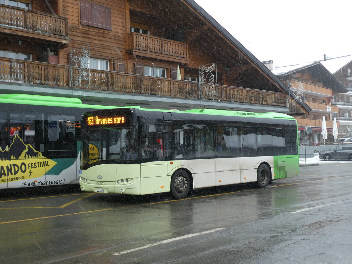 (232'588) - TPC Aigle - Nr. 502/VD 1425 - Solaris am 31. Januar 2022 beim Bahnhof Villars-sur-Ollon