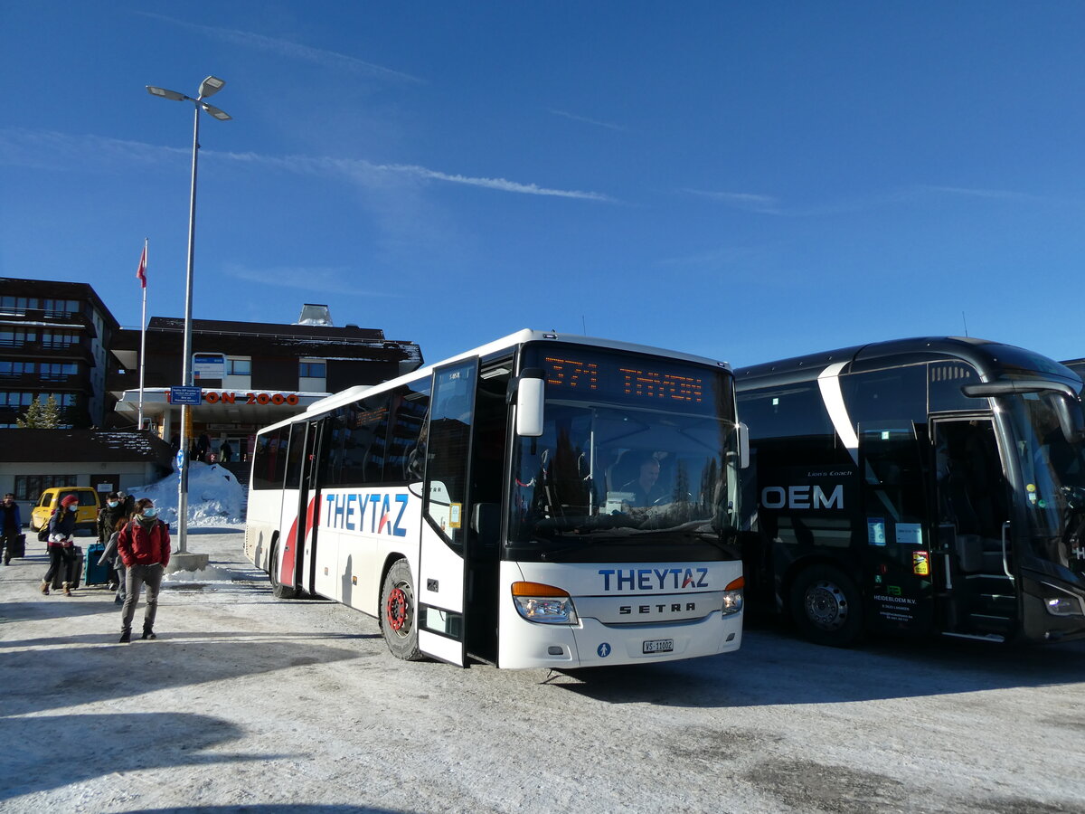 (232'765) - Theytaz, Sion - VS 11'002 - Setra am 12. Februar 2022 in Thyon 2000