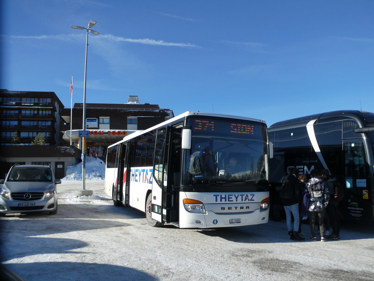 (232'766) - Theytaz, Sion - VS 11'002 - Setra am 12. Februar 2022 in Thyon 2000