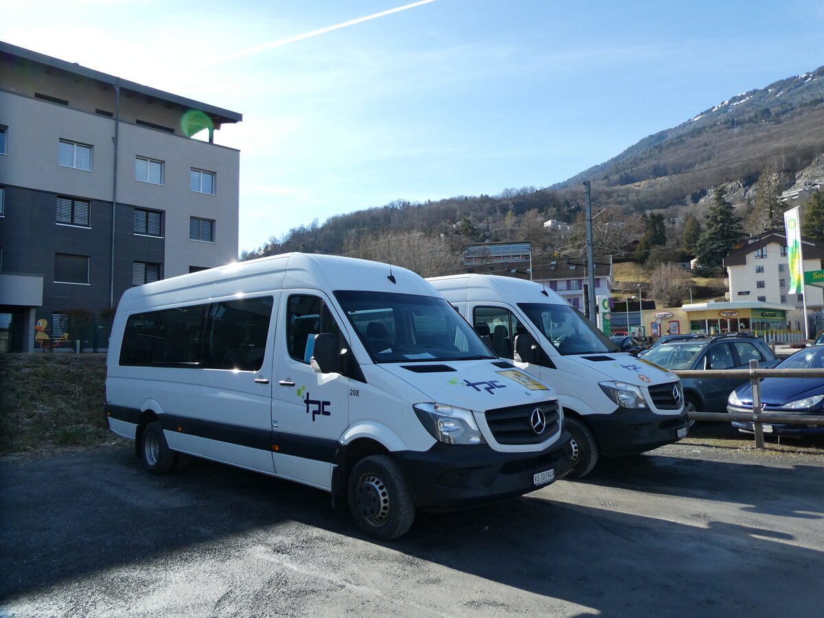 (232'786) - TPC Aigle - Nr. 208/VS 303'949 - Mercedes am 12. Februar 2022 in Monthey, Garage