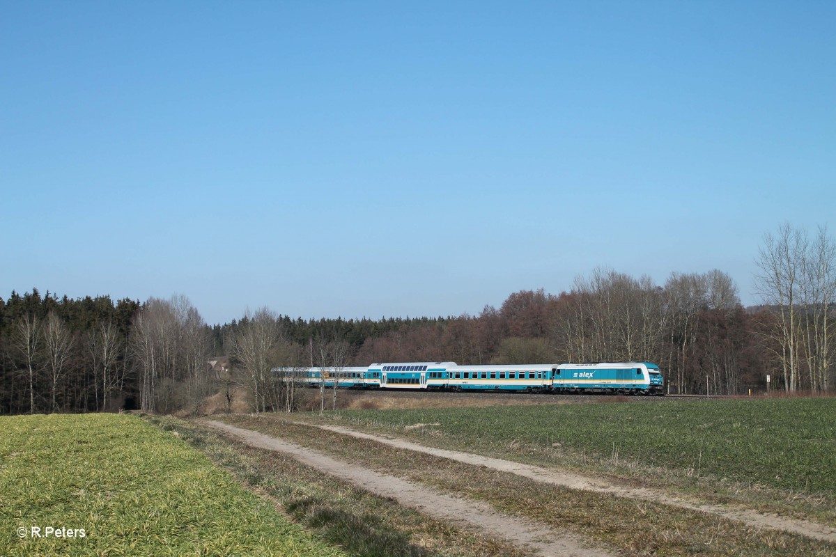 233 069 mit dem ALX84115 Hof - Mnchen bei Oberteich. 17.03.16