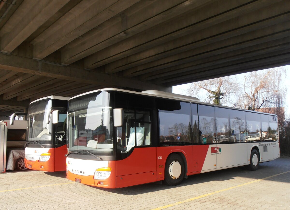 (233'873) - CJ Tramelan - Nr. 125 - Setra am 12. Mrz 2022 in Kerzers, Murtenstrasse