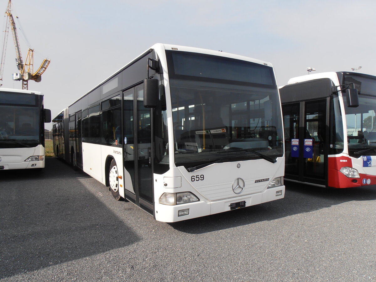 (233'881) - Intertours, Domdidier - Nr. 659 - Mercedes (ex Nr. 205; ex VZO Grningen Nr. 29) am 13. Mrz 2022 in Domdidier, Garage