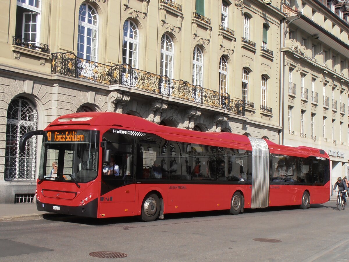 (234'147) - Bernmobil, Bern - Nr. 871/BE 832'871 - Volvo am 28. Mrz 2022 in Bern, Bundesplatz