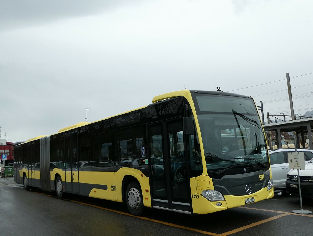 (234'217) - STI Thun - Nr. 170/BE 752'170 - Mercedes am 8. April 2022 in Thun, CarTerminal