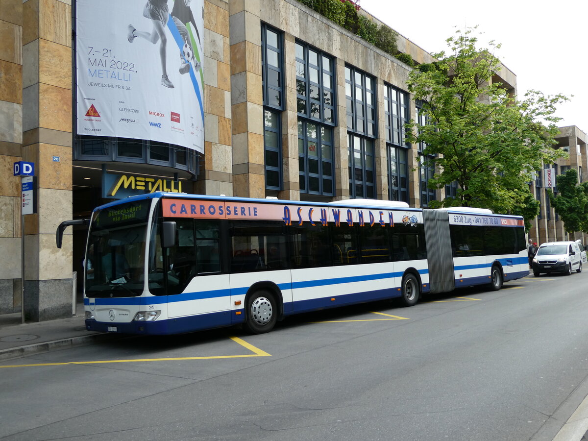 (235'188) - ZVB Zug - Nr. 24/ZG 3374 - Mercedes am 4. Mai 2022 in Zug, Metalli