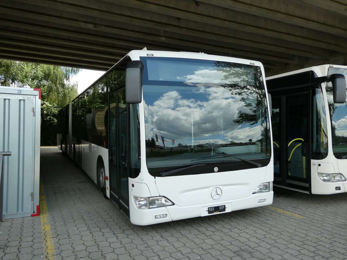 (236'494) - Interbus, Yverdon - Nr. 206 - Mercedes (ex PLA Vaduz/FL Nr. 54) am 29. Mai 2022 in Kerzers, Murtenstrasse