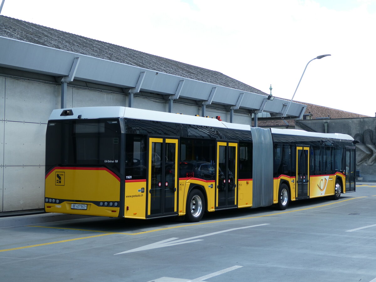 (236'521) - PostAuto Bern - Nr. 11'631/BE 407'862 - Solaris am 29. Mai 2022 in Bern, Postautostation