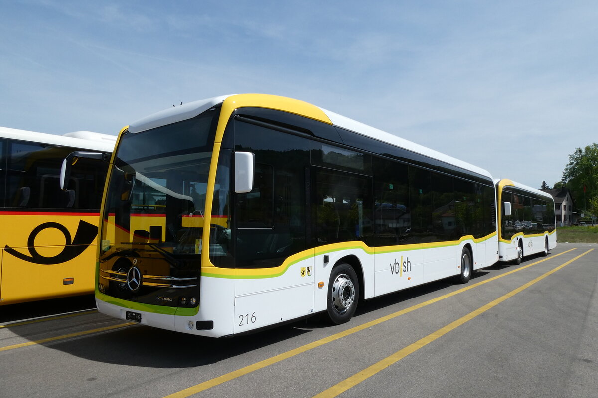 (236'677) - VBSH Schaffhausen - Nr. 216 - eMercedes am 2. Mai 2026 in Winterthur, Daimler Buses