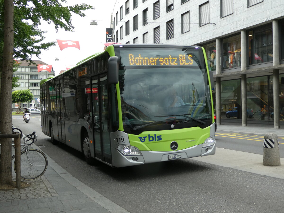 (237'358) - Busland, Burgdorf - Nr. 119/BE 465'119 - Mercedes am 22. Juni 2022 in Thun, Bahnhofstrasse