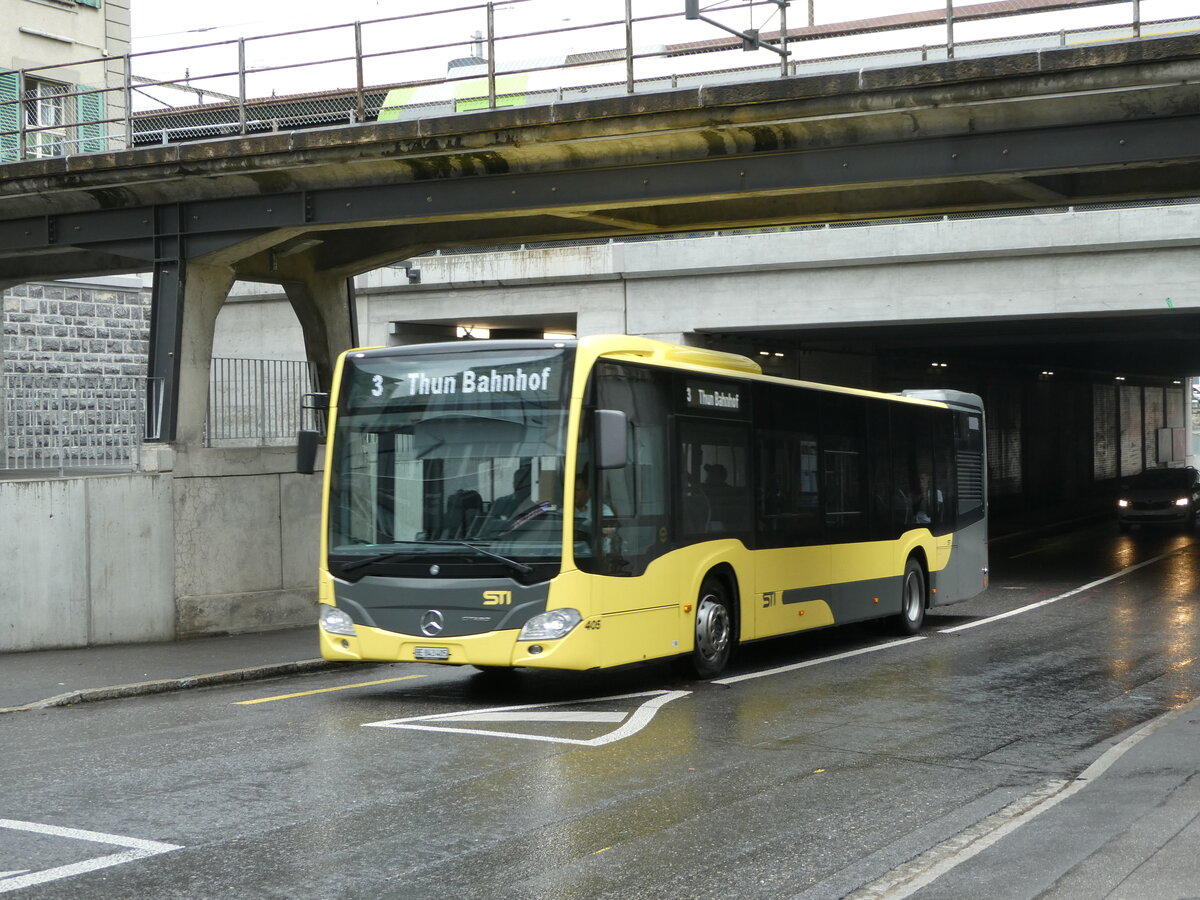 (237'420) - STI Thun - Nr. 405/BE 843'405 - Mercedes am 24. Juni 2022 in Thun, Frutigenstrasse