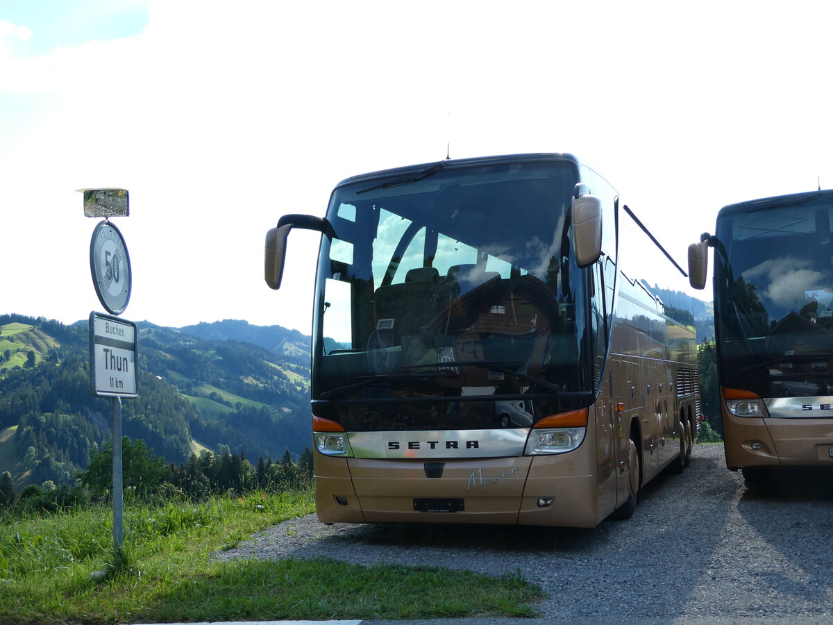 (237'811) - Moser, Teuffenthal - (BE 5334) - Setra am 3. Juli 2022 in Teuffenthal, Garage