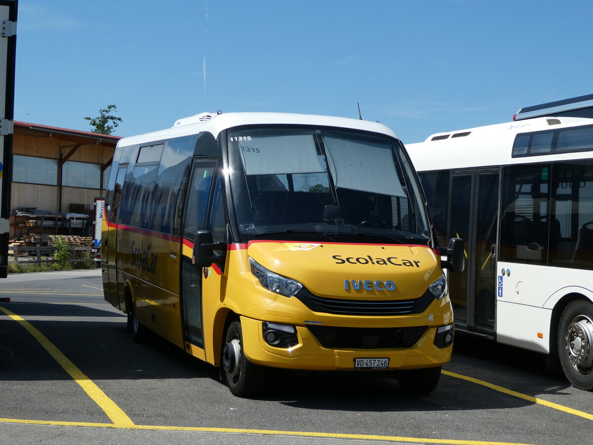 (237'847) - CarPostal Ouest - VD 457'246 - Iveco/Rosero am 3. Juli 2022 in Kerzers, Interbus