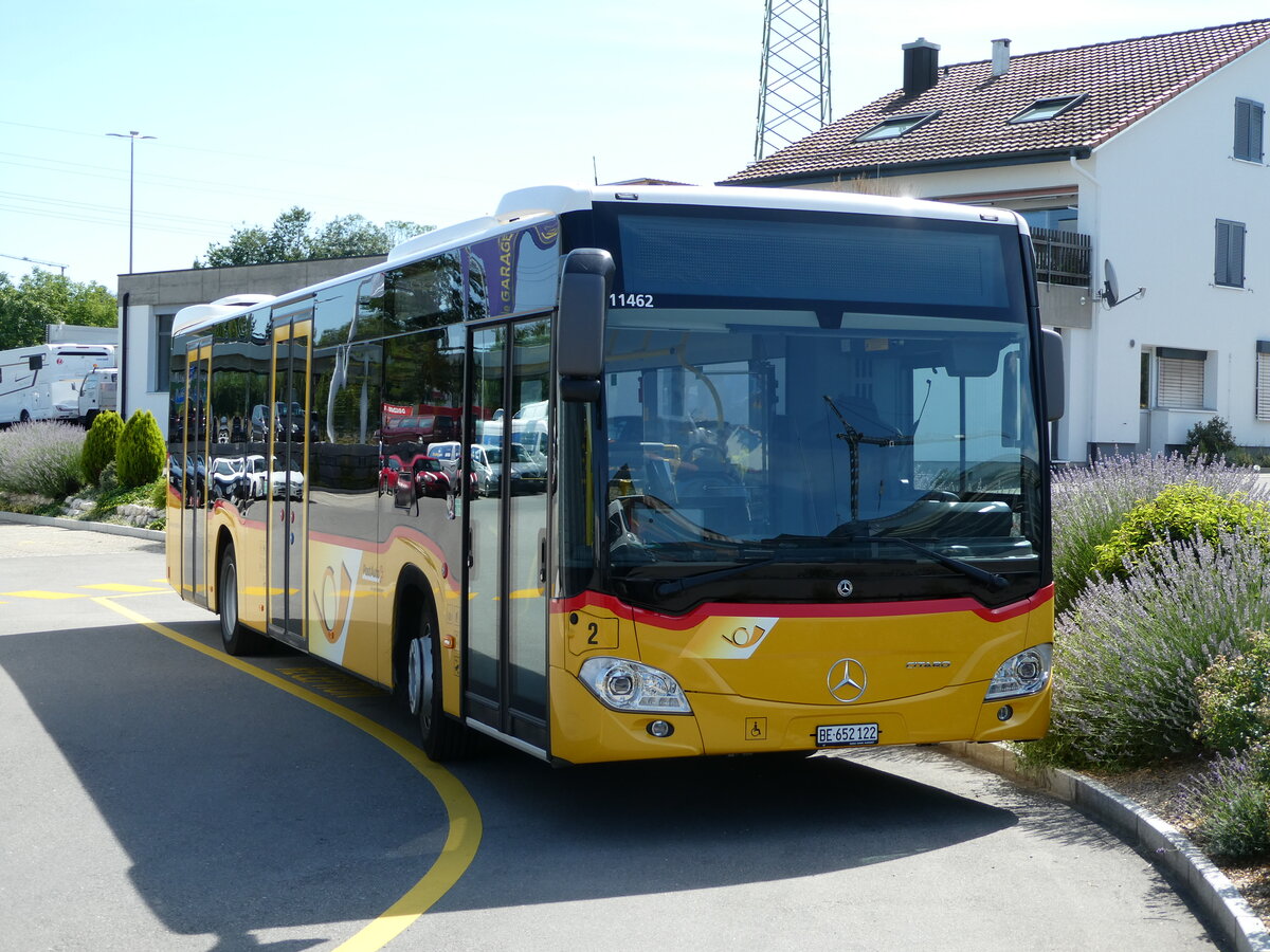 (237'848) - PostAuto Bern - Nr. 2/BE 652'122 - Mercedes am 3. Juli 2022 in Kerzers, Interbus