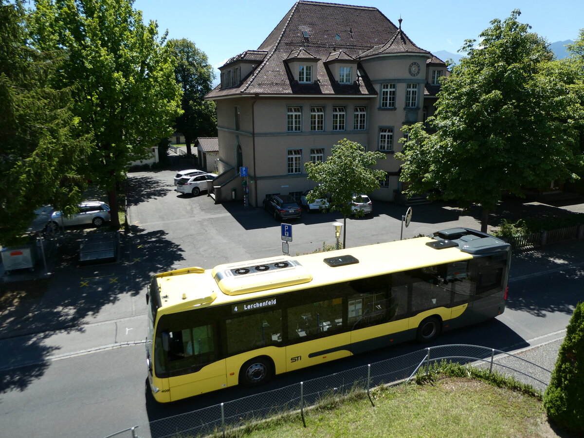 (238'017) - STI Thun - Nr. 409/BE 866'409 - Mercedes am 11. Juli 2022 in Thun-Lerchenfeld, Langestrasse