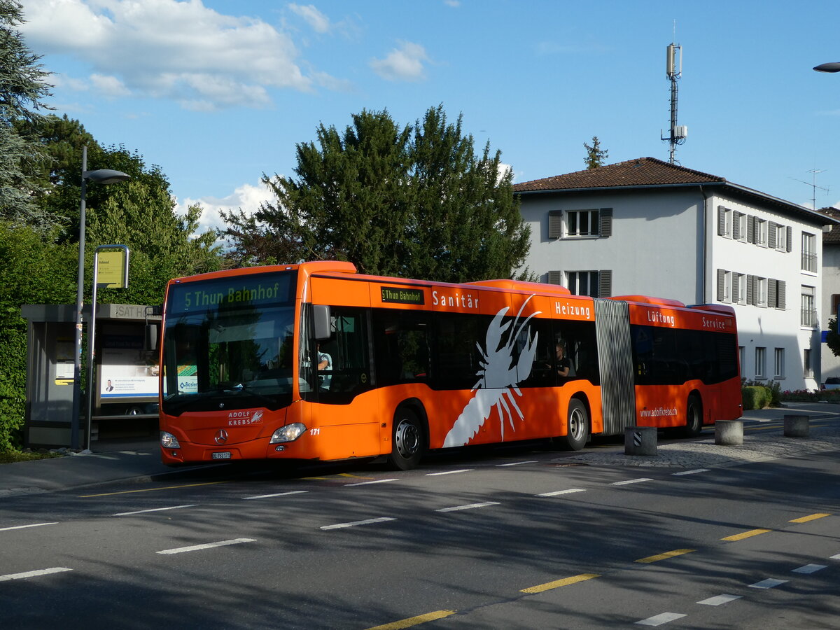 (238'038) - STI Thun - Nr. 171/BE 752'171 - Mercedes am 12. Juli 2022 in Thun, Hohmad 