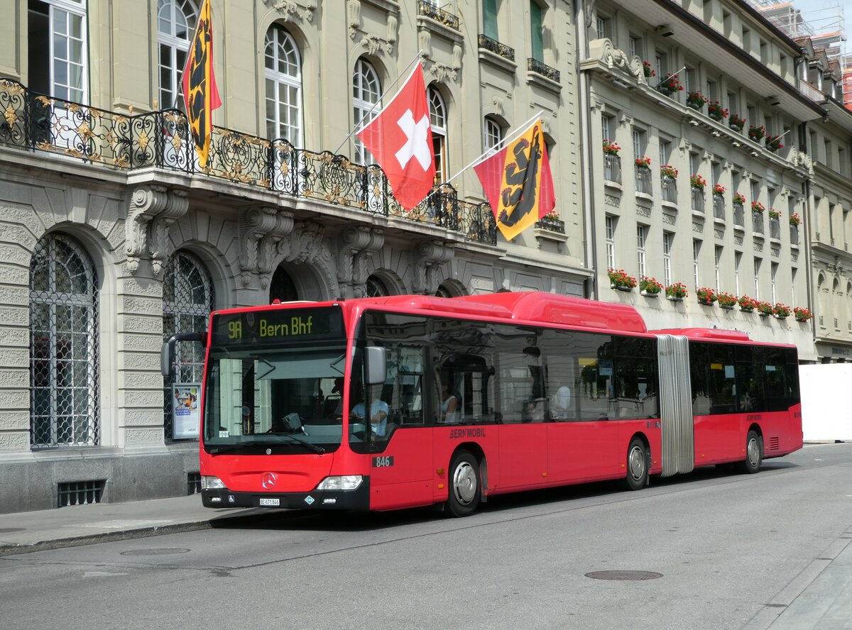 (238'509) - Bernmobil, Bern - Nr. 846/BE 671'846 - Mercedes am 28. Juli 2022 in Bern, Bundesplatz