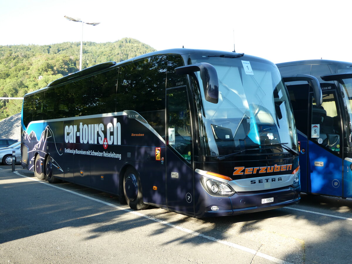 (239'439) - Zerzuben, Visp-Eyholz - Nr. 7/VS 59'848 - Setra am 23. August 2022 in Thun, Seestrasse