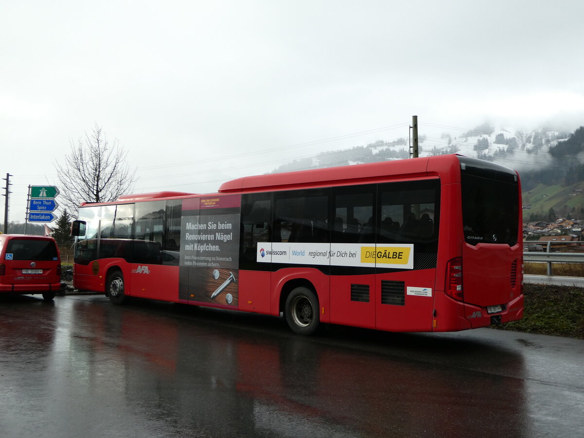 (243'318) - AFA Adelboden - Nr. 95/BE 26'774 - Mercedes am 30. November 2022 in Frutigen, Garage