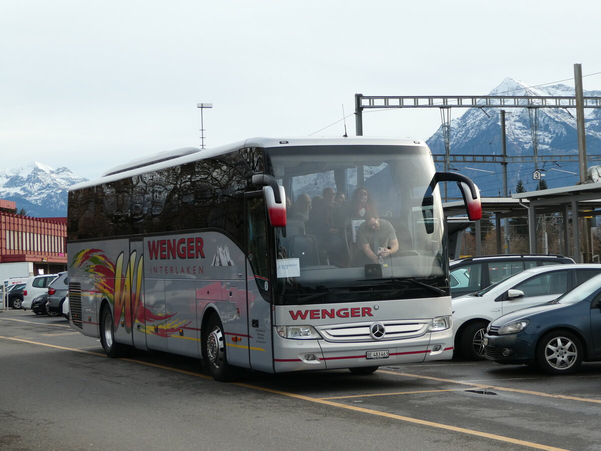 (244'318) - Wenger, Interlaken - Nr. 3/BE 483'463 - Mercedes am 31. Dezember 2022 in Thun, CarTerminal