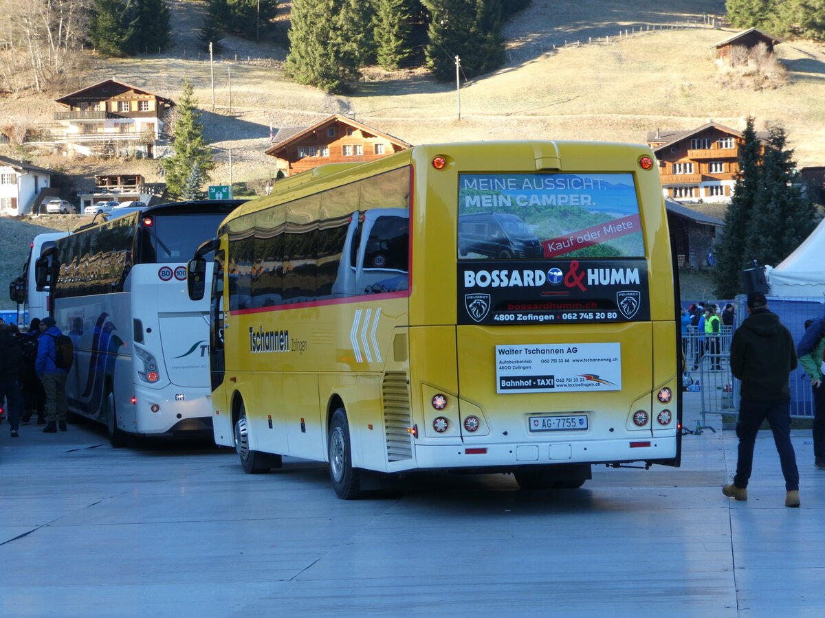 (244'574) - Tschannen, Zofingen - Nr. 16/AG 7755 - Temsa am 7. Januar 2023 in Adelboden, Weltcup