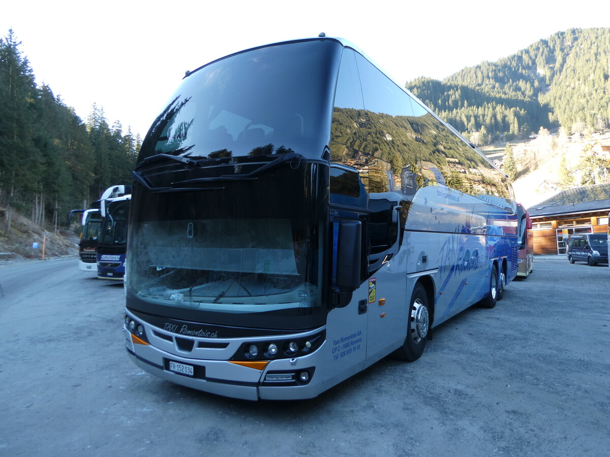 (244'778) - Taxi Romontois, Romont - FR 152'034 - MAN/Beulas am 7. Januar 2023 in Adelboden, ASB