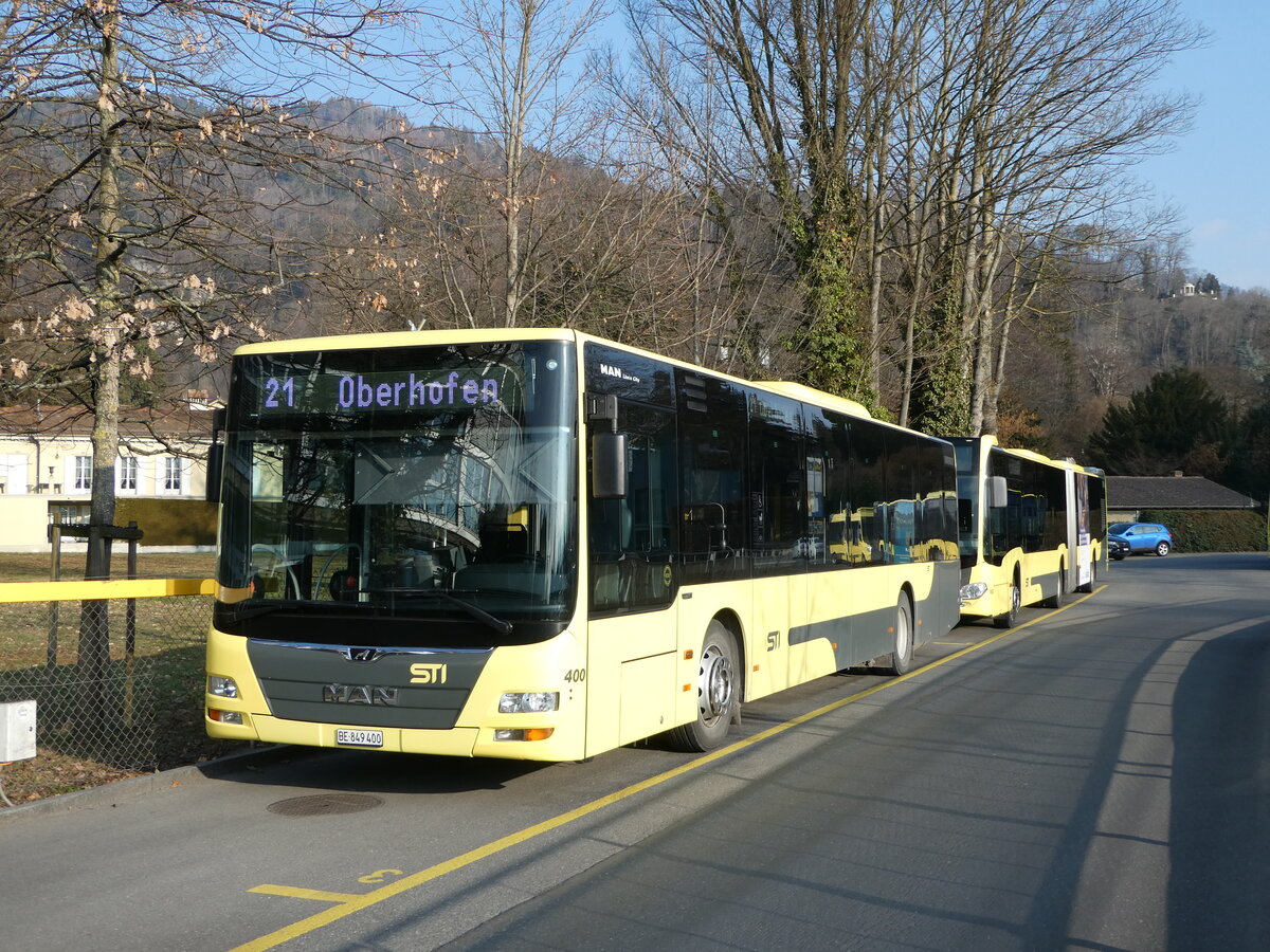 (245'962) - STI Thun - Nr. 400/BE 849'400 - MAN am 8. Februar 2023 bei der Schifflndte Thun