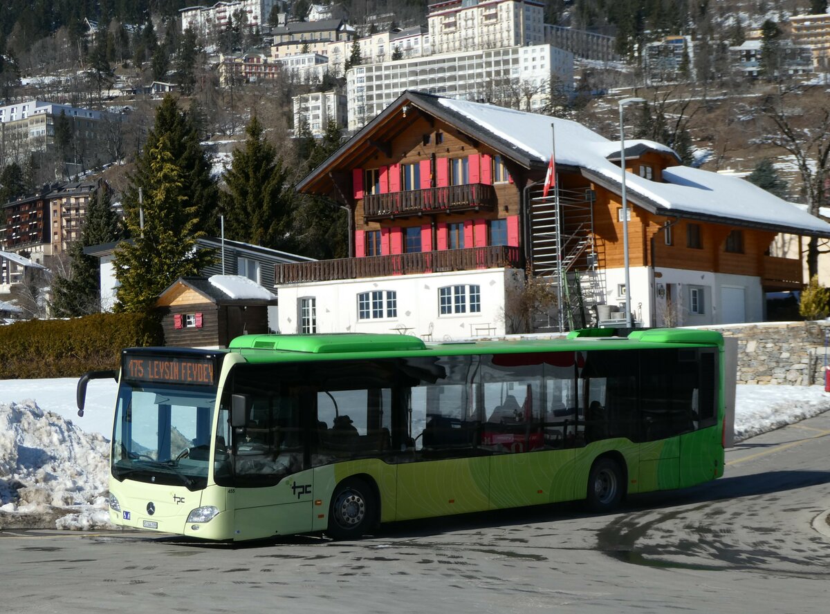 (246'034) - TPC Aigle - Nr. 455/VS 344'199 - Mercedes (ex Ledermair, A-Schwaz) am 11. Februar 2023 in Leysin, Centre sportif