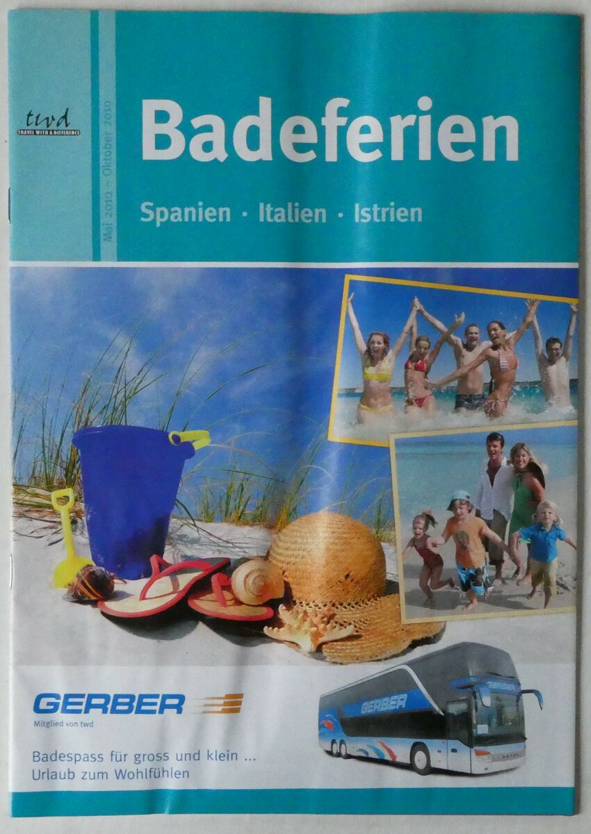 (247'155) - Gerber-Badeferien 2010 am 12. Mrz 2023 in Thun (Vorderseite)